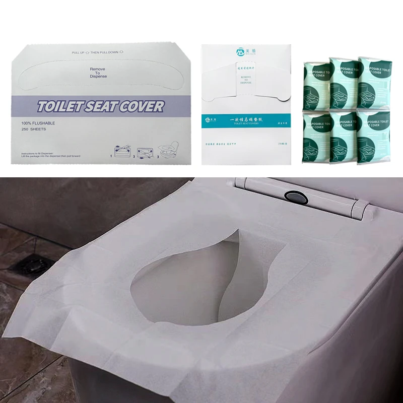 loo ready biodegradable 250 sheet flushable toilet travel flushable paper disposable toilet seat covers