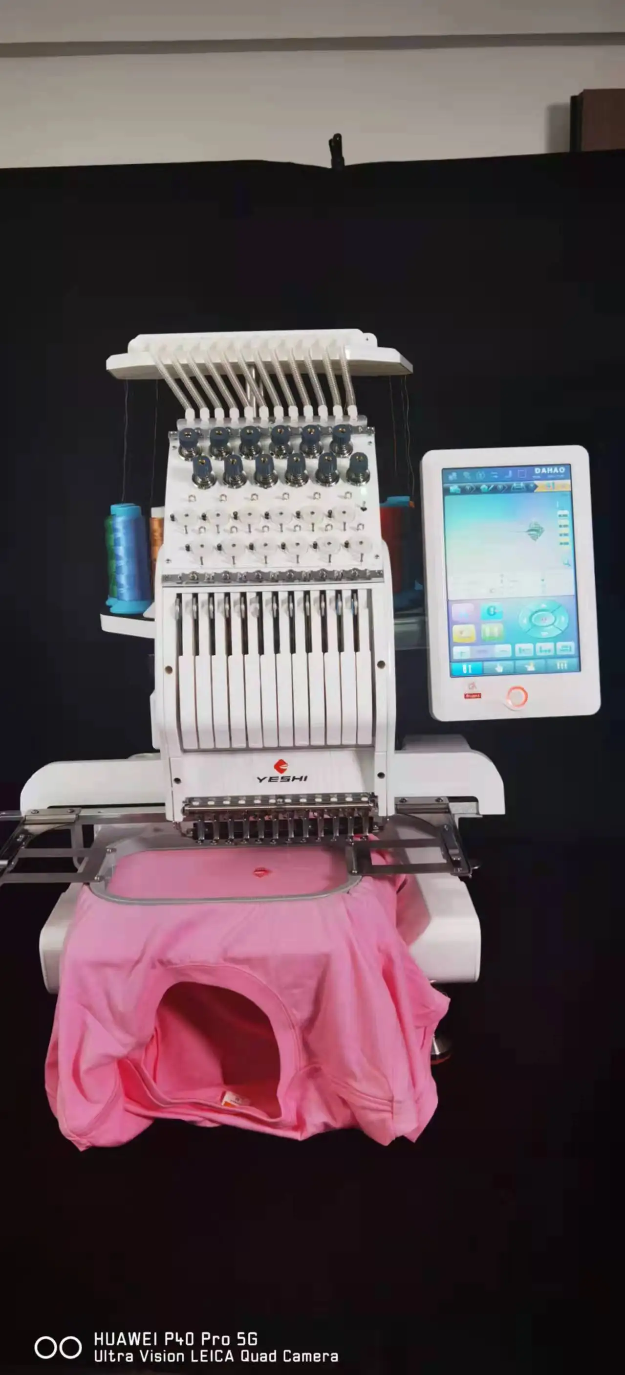 Lifetime service! Yeshi Cheap and fine single head computer embroidery machine hat t shirt flat embroidery factory made in China