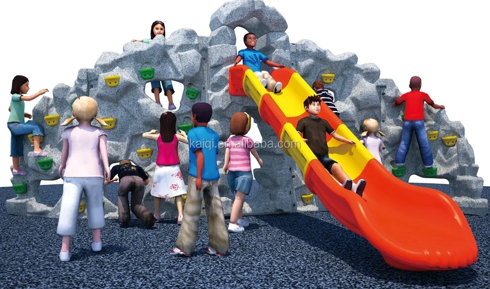 KAIQI GROUP Updated new amusement park outdoor playground physical training rock peak climbing for children