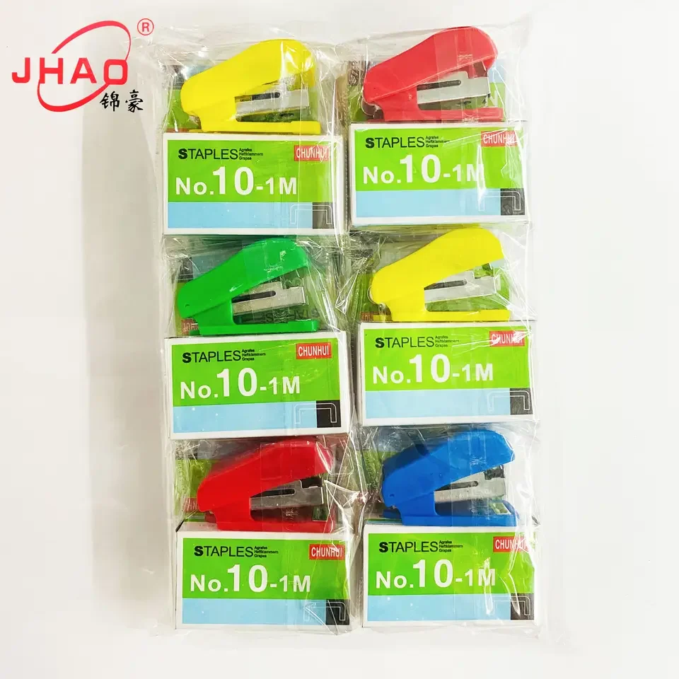 Creative Fancy Colorful Mini Stapler No.10 office plastic stapler for students