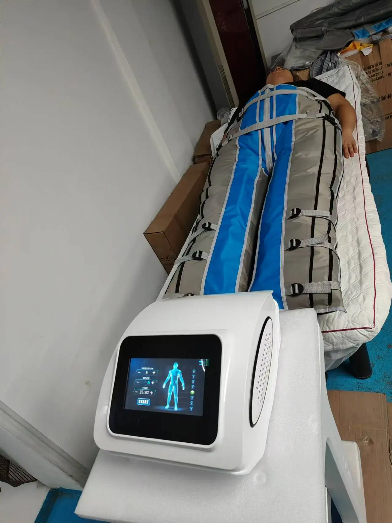 Professional 3 In 1 Infrared Press Therapy Slimming Blanket Clothes Suit Air Pressotherapy Lymphatic Drainage Machine