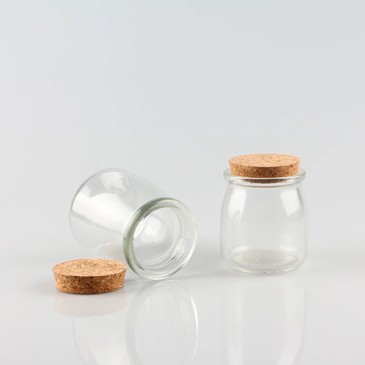 100ml 150ml pudding jam sauce candy storage glass jar with metal lids