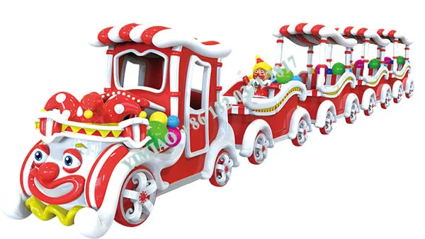 2024 new design Kids Rides Mini Clown Attraction Tourist Amusement Park Trackless Train For Sale