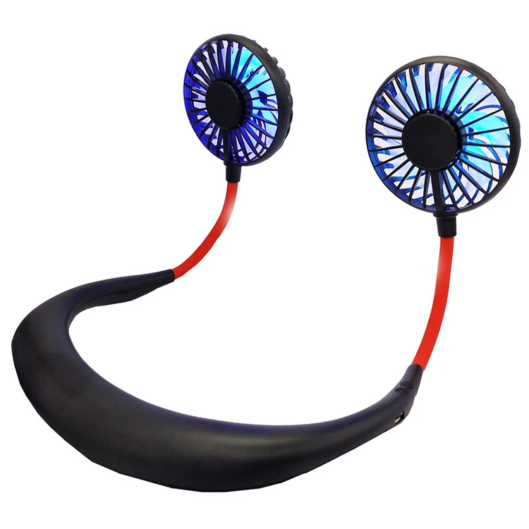 Best Sellers  2022 For Office Out Doors And School Mini Led Sports Neck Cooler Fan Portable Lazy Neck Fan