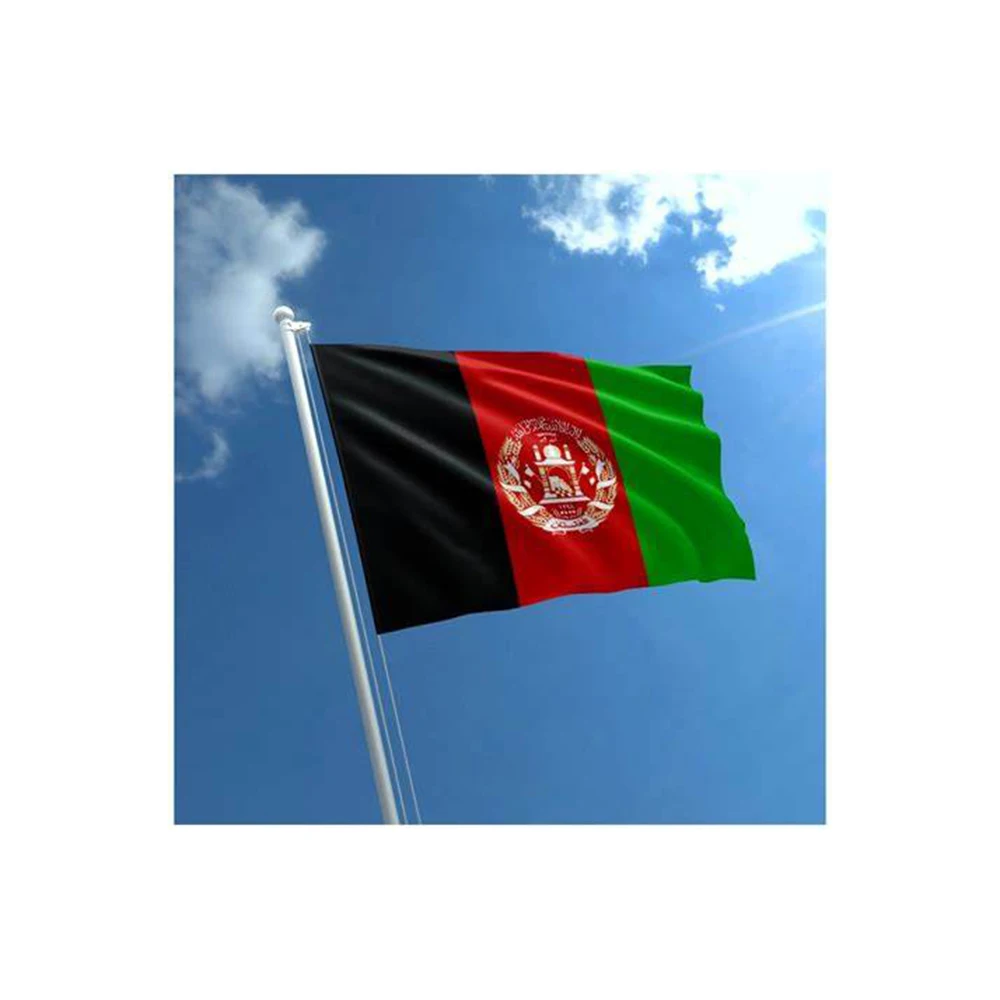 Country Flag Custom Single Stitched 90X150cm Polyester Islamic Republic Flag for Indoor Outdoor Official Use Afghanistan Flag