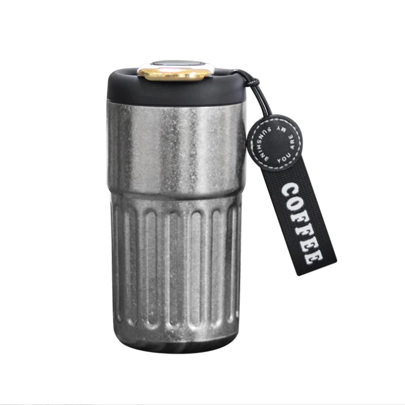 Leak-Proof Coffee Thermos Mug Titanium Vacuum Insulated Tumbler