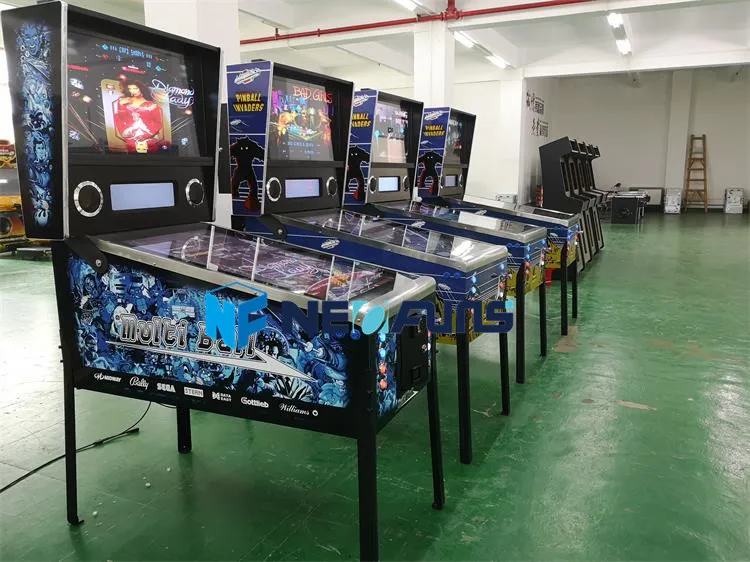 Neofuns Coin Operated Arcade Machine 43 Inches 3 Screens Virtual Pinball Pinball Game Machine