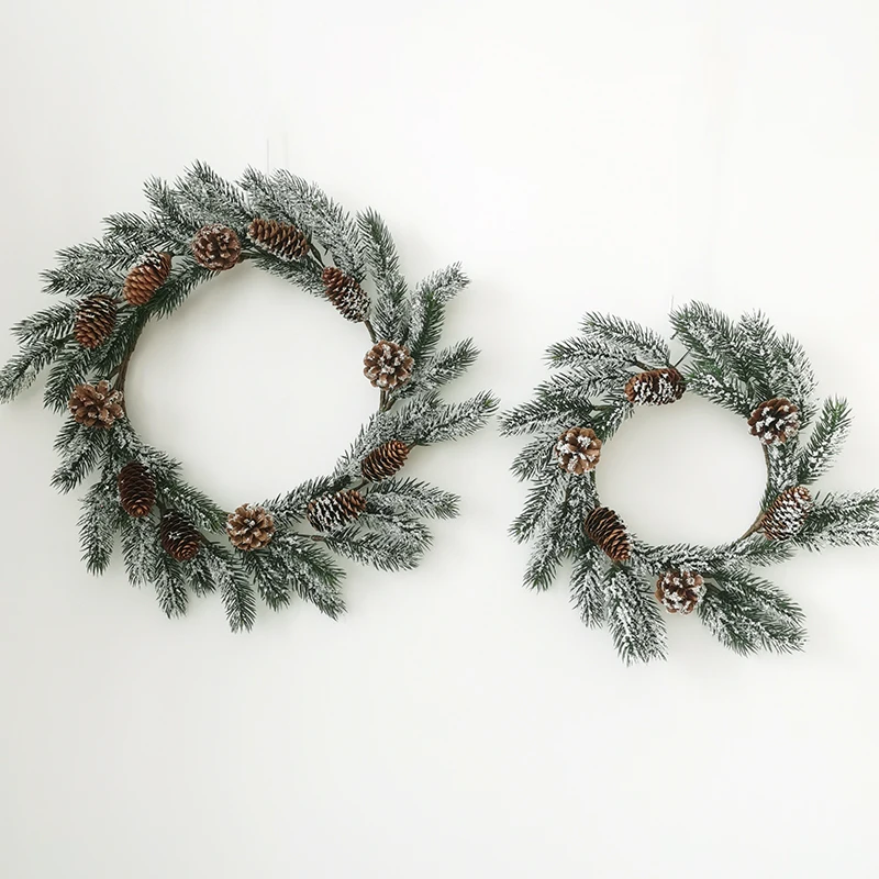 Twig Christmas wreath large plants wreath for Christmas door decoration personalized Christmas candle wreath