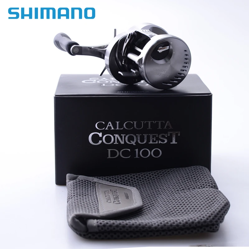 Original Made in Japan SHIMANO CALCUTTA CONQUEST DC Baitcasting Fishing Reels Cast Drum Reel Boat Fishing Metal Blast Proof Reel