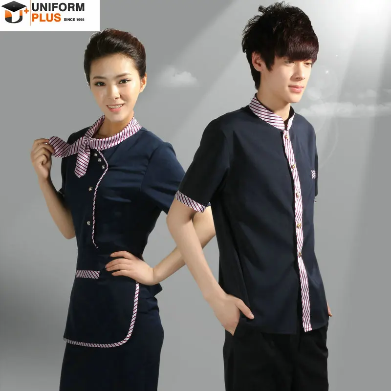 Fast food restaurant dress wait staff uniform apron uniform
