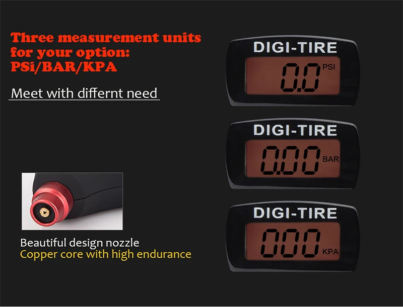 High Quality Car Emergency Tool Kt Digital Tire Gauge With Glass Hammer Flash Light And Seat Belt Cutter