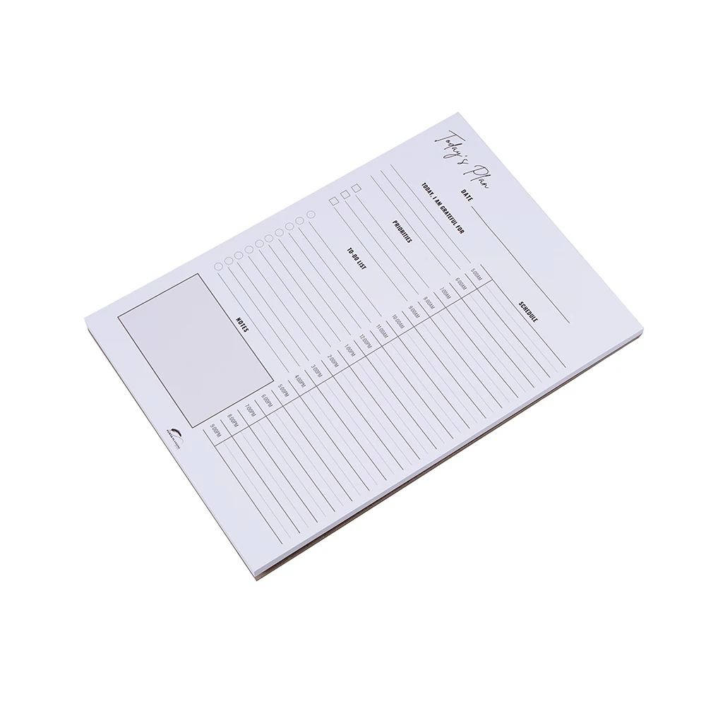 China Factory Custom Printing A5 Daily Planner Tear Off To Do List Notepad Memo Pad
