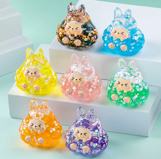 custom cartoon big 3d resin blind bag figures rabbit animal baby doll miniature toys manufacturers for kids collection wholesale