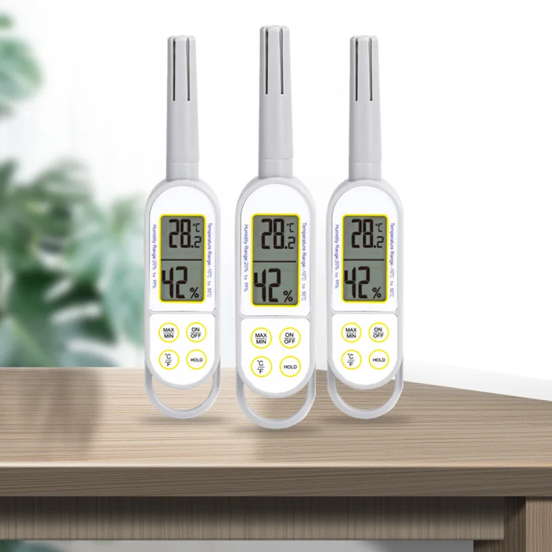 Hot Selling Date Hold Household Indoor Digital Temperature Humidity Meter
