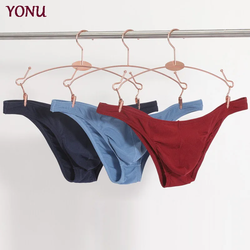 Manufacturers Ribbed Low Waist Sexy Lingerie High Elastic Breathable Comfortable Thong For Men