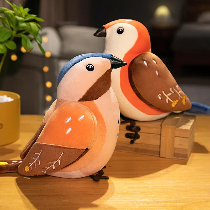 Custom Parrot Bird Animal Plush Toys Wholesale Owl Flamingo Ostrich Swan Goose Plushie Stuffed Dolls Juguetes de peluche de loro
