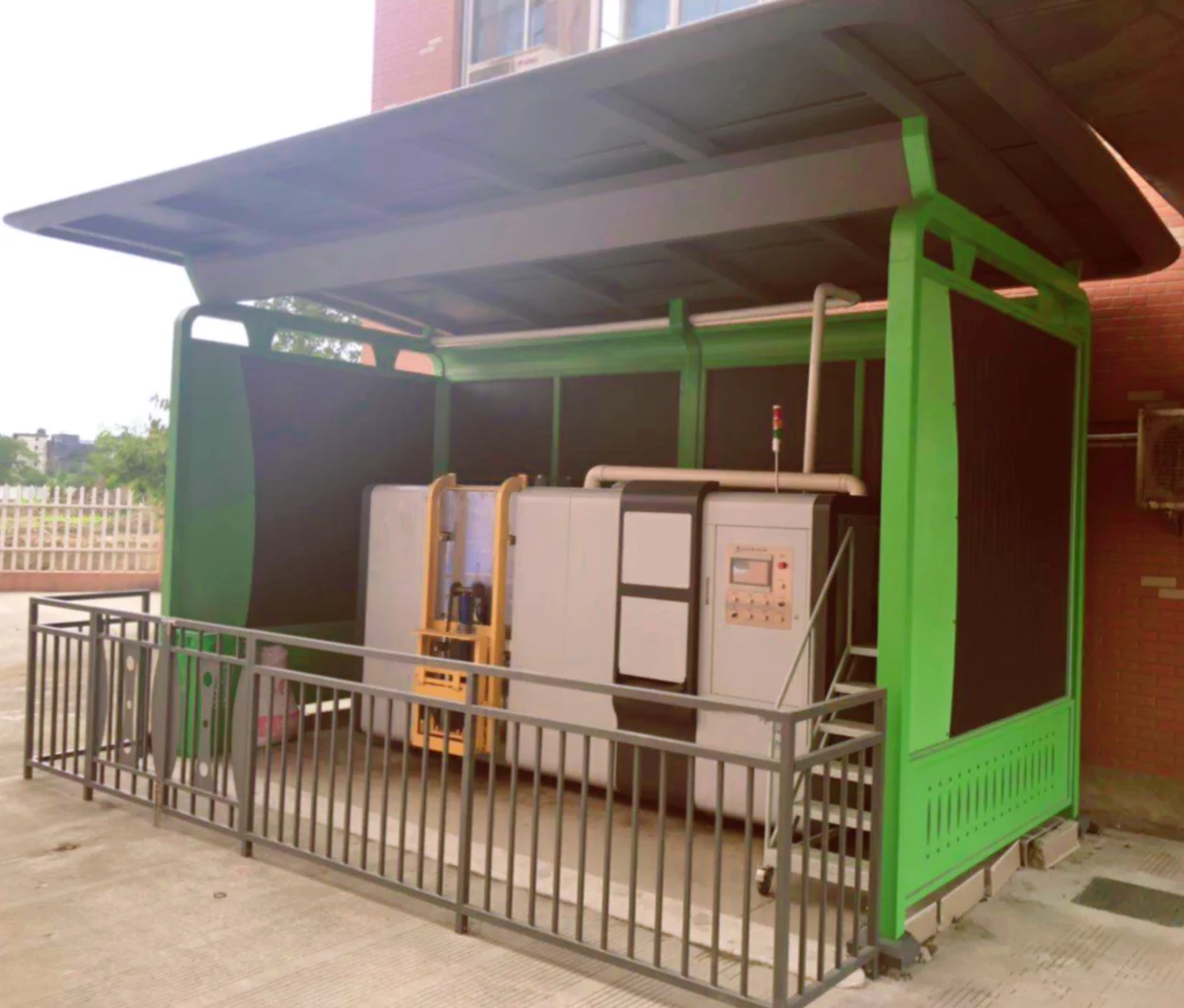 
food waste organic decomposer composting grinder machine kitchen waste composting machine 