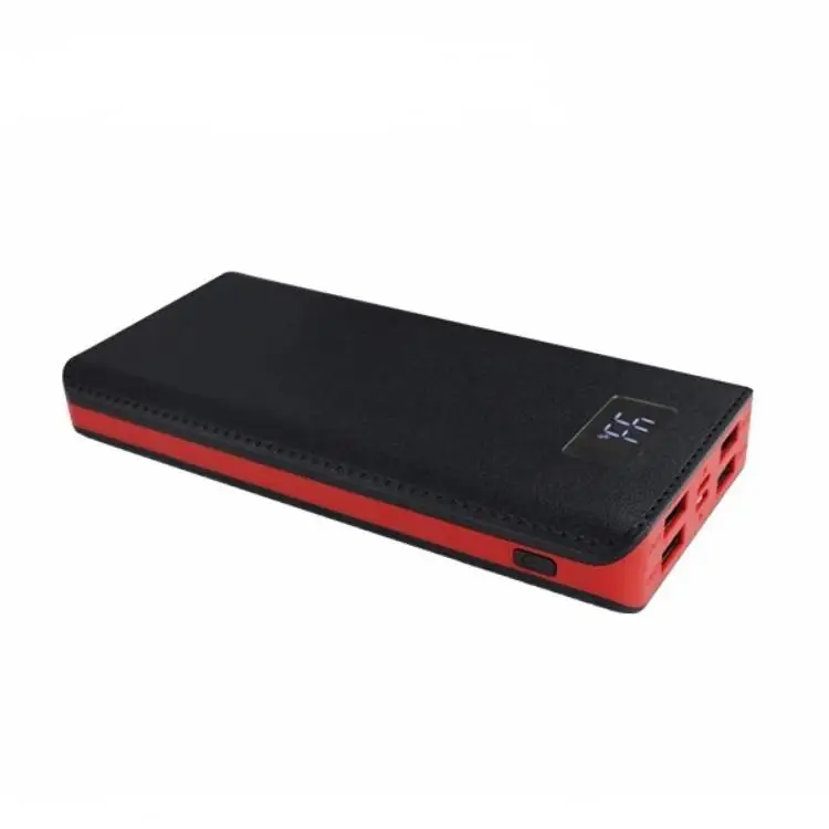 
Large Capacity 4 USB Power Bank with LCD and Flashlight 