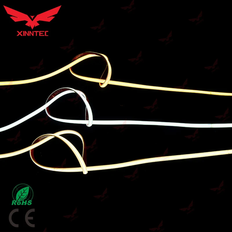  DC12V / DC24V Cuttable 11W IP44 352 Chips 8 mm Width Flexible 3M Tape Light Luz de la tira LED strip COB Strip