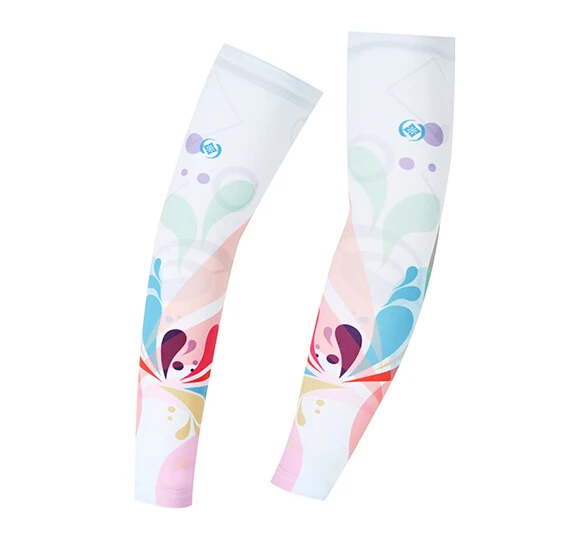 Summer Cooling Anti-Uv Sun Protection Arm Sleeves Women Girls Summer Running Riding Ladies Cycling Printed Arm Sleeve