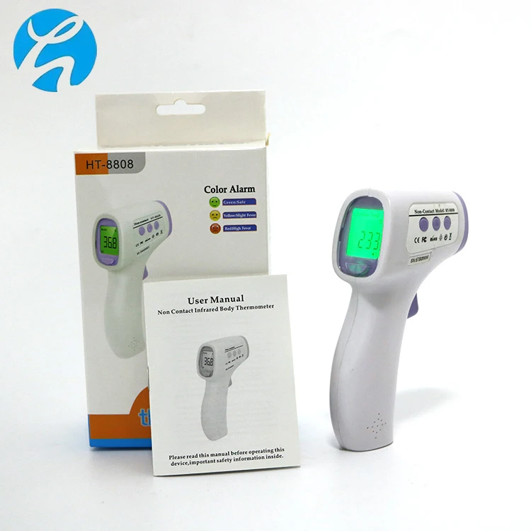 Customized Professional Design High Precision Three Color Backlight Non-Contact Electronic Digital Medical Infrared Thermometer