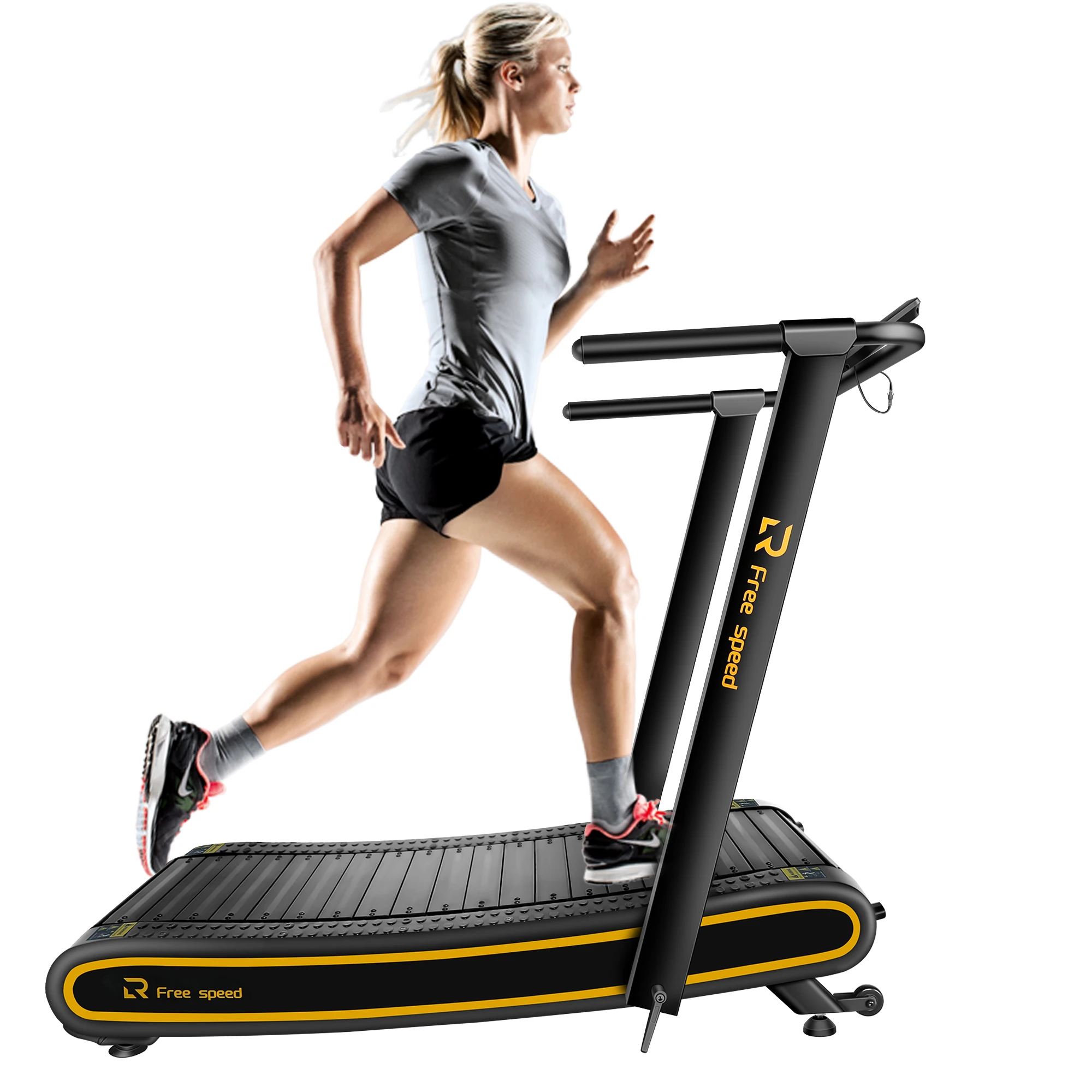 treadmill machine home curved treadmill with running size 40*130cm free speed  sports cardio training