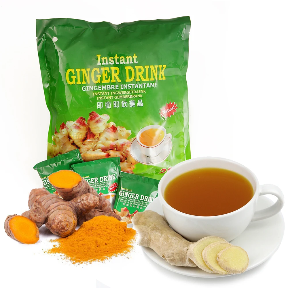OEM Healthy Turmeric Ginger herbal Tea Bags Ginger powder Instant Turmeric Ginger Drink