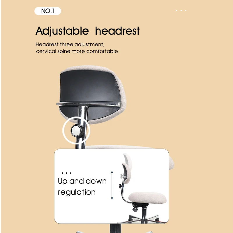 Professional Rolling adjustable Swivel dental saddle stool backrest reclining saddle chair