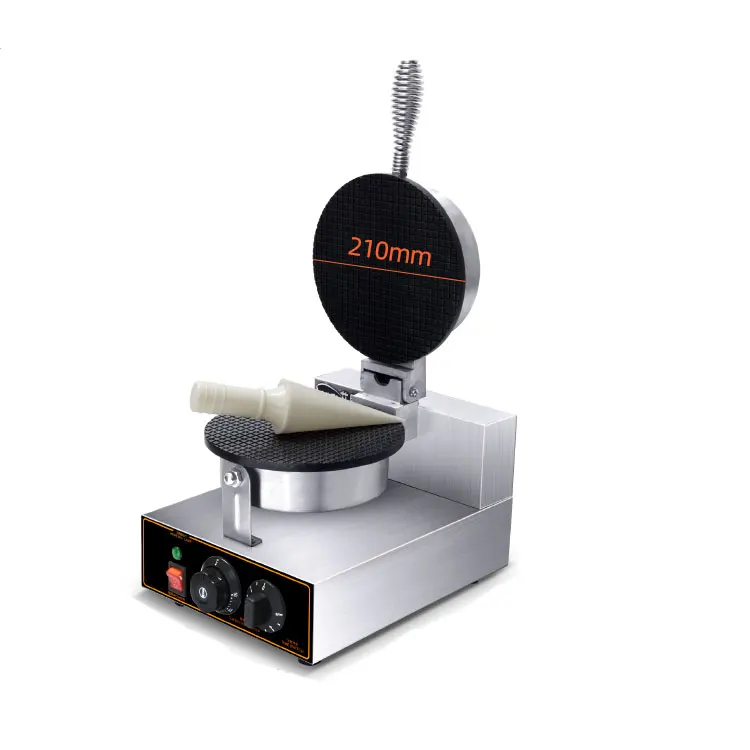 Stainless Steel Bubble Waffle Cone Maker Commercial Ice Cream Cone Machine