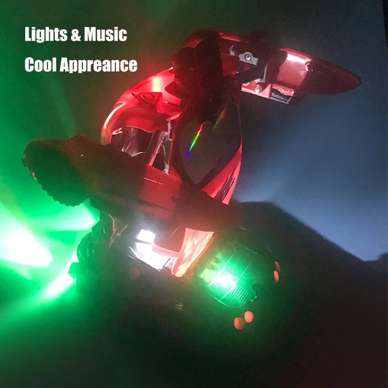 B/O Universal Driving Transforming Robots 2 In 1 Deform Robot Car Toy with Dynamic Music Flash Lights Deformation Robot