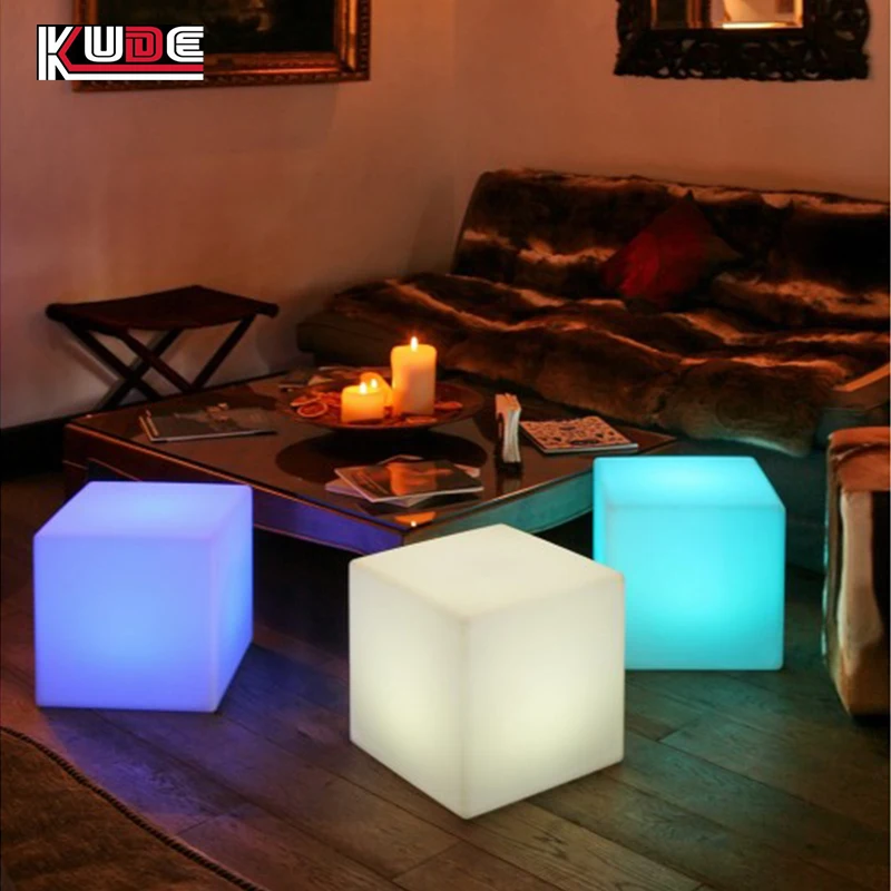 glowing led furniture Led cube light  led light up cube table led table lamp for event party