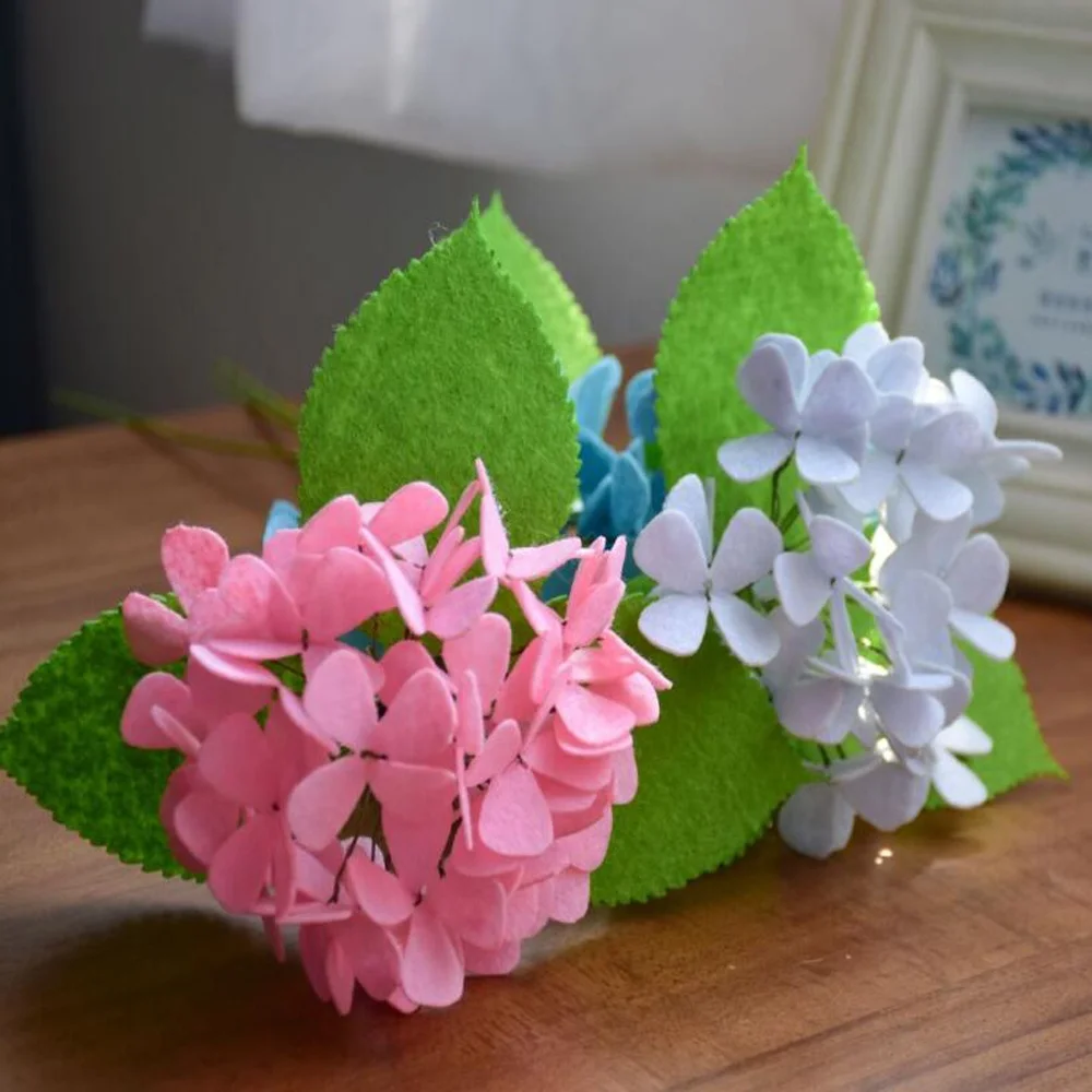 Well Tailored Pre-cut Non Woven Cloth Felt DIY Craft Kits Artificial Flower Making Supplies Set