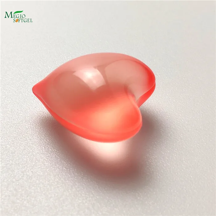 Different cosmetics facial pearl beauty oil capsule heart shaped bath oil beads
