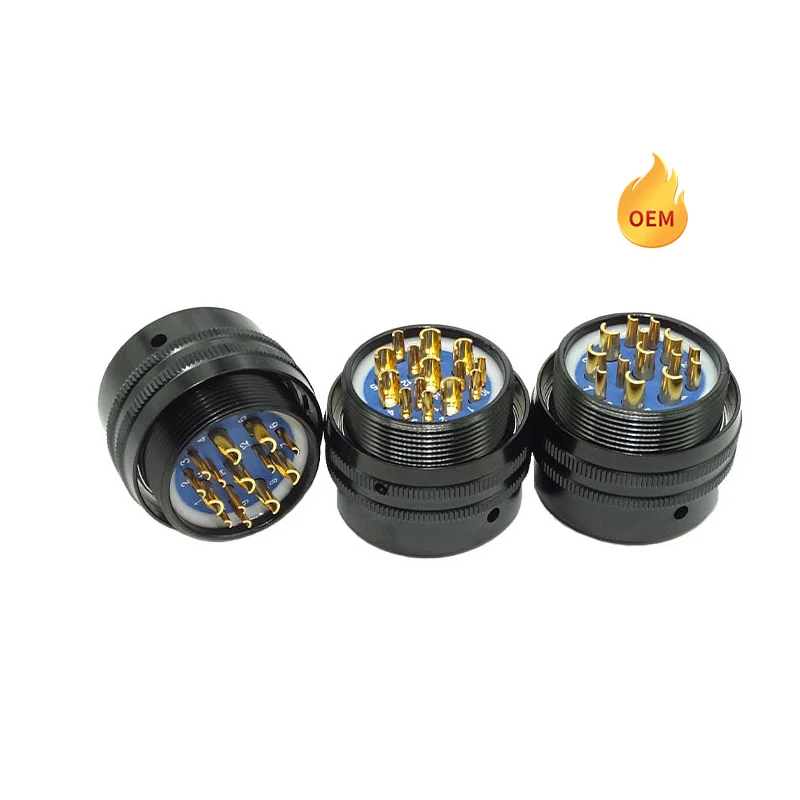 Y50 Y50X series 2 10 22 Pin Female High-Accuracy Circular Connector Aluminium Alloy Circular electrical Connector