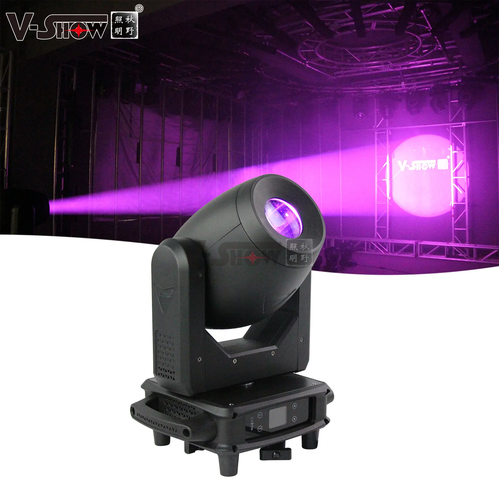 V-Show S718  Eif Professional  LED Spot Beam 150W Stage  Light LED with Double Angles Gobo Light