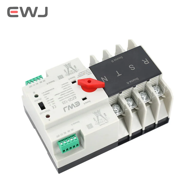 ATS Automatic Transfer Switch 63A 100A 220V 2P 3P 4P For Solar System isolator switch Changeover Switch Ats