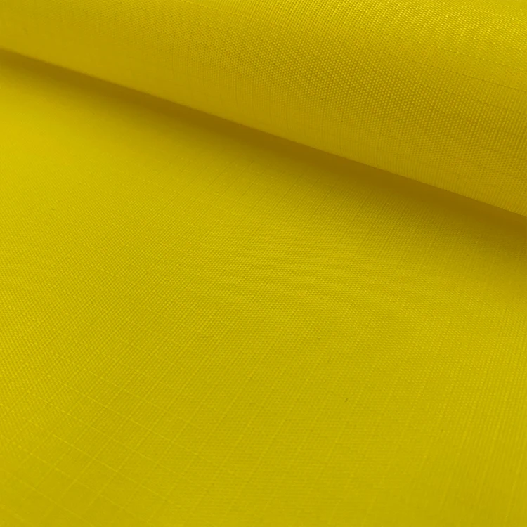 yellow white black green red 210d pa coated 100% polyester woven fabric