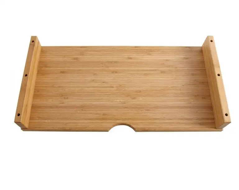 Wholesale Office Accessories Bamboo Desk Organizer with Tablet Phone Holder Monitor Stand Riser