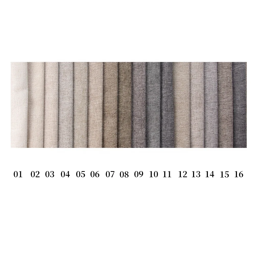Wholesale good quality LOW MOQ 100% polyester Plain chenille fabric of solid colors chenille upholstery fabric for home textile