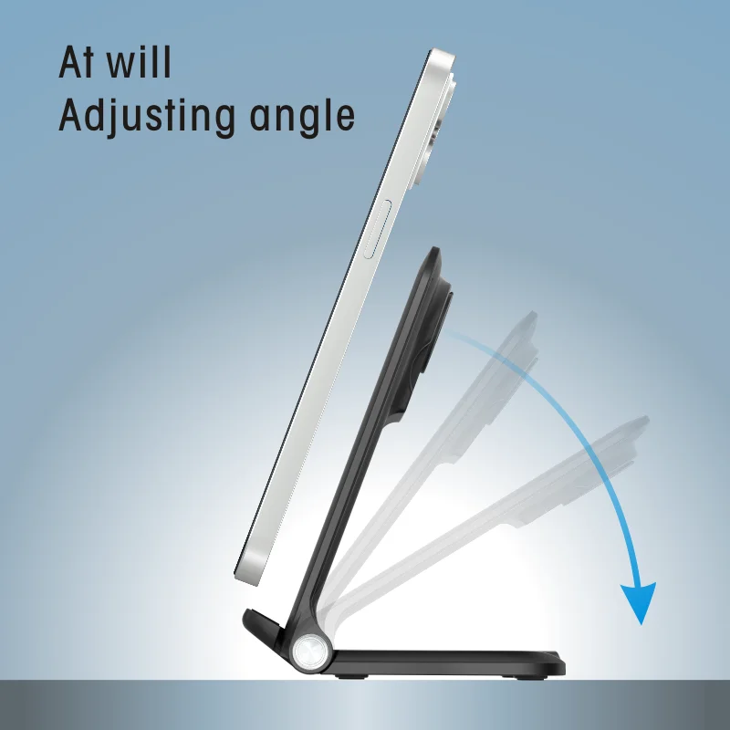 Mobile Phone Foldable Wireless Charger 3 In One Charging Wireless Desktop Charger Stand For Iwatch Earphone