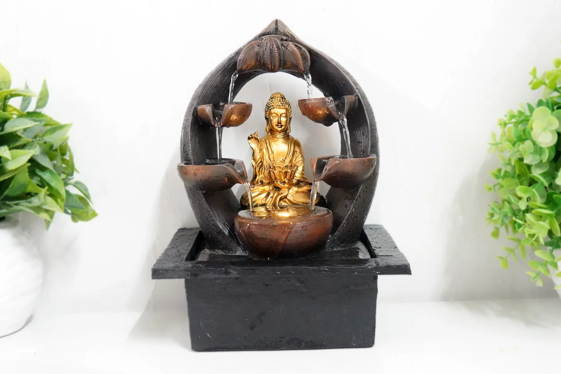 Manufacturer Wholesale Resin Buddha Statue Water Fountain Polyresin Hindu Gods Statues
