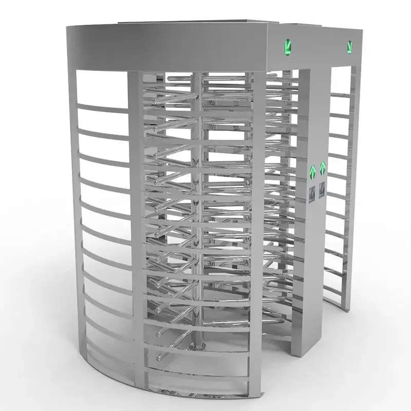 Supplier Customizable Security Entrance Card Reader Anti-Passback  2mm Thickness Stainless Steel Full Height Turnstile Turnstile