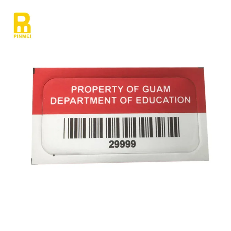 Asset Tracking Tag Aluminum Name Tag Property Tags with Different Unique Barcode QR code ID Number