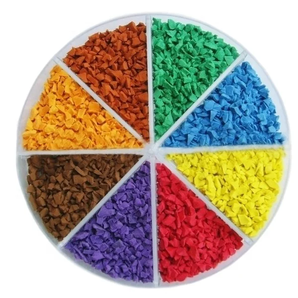 mcg Best Quality Rubber Flooring Raw Materials Colorful EPDM Granules for Outdoor Playground Surface