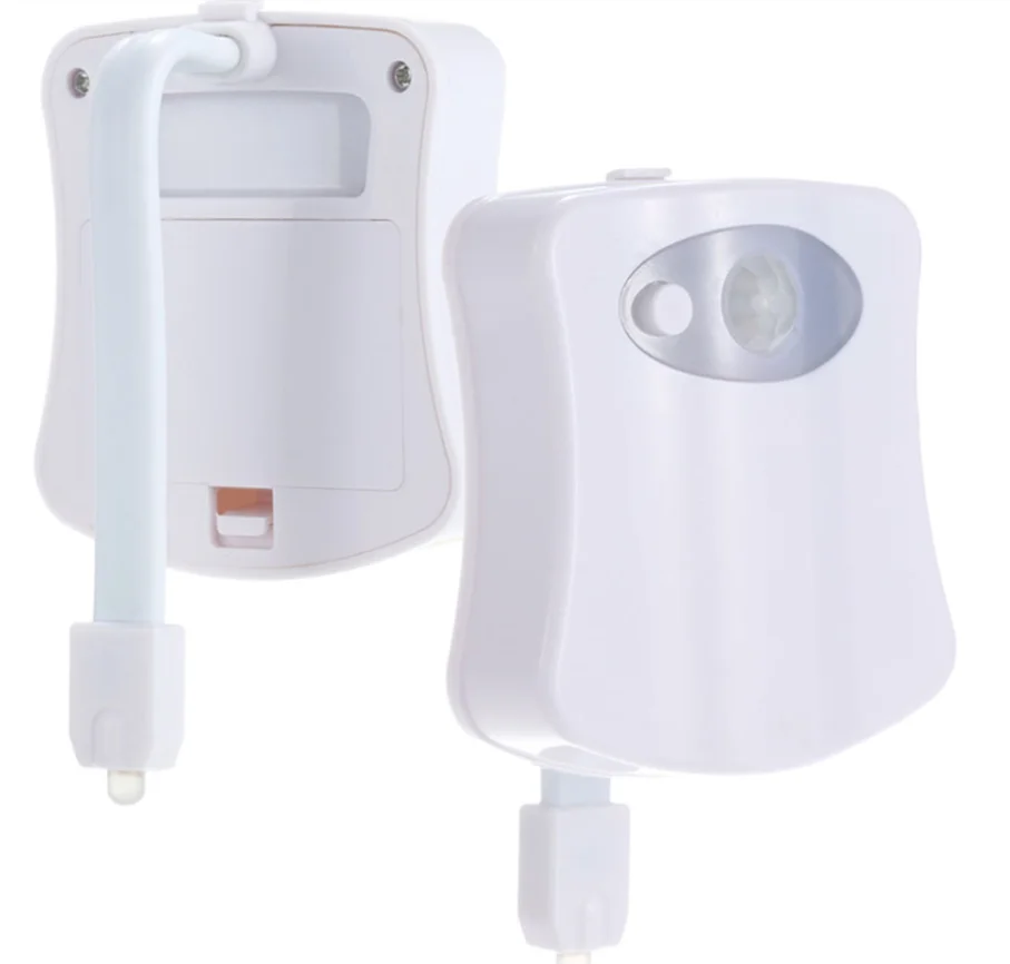 Smart PIR Motion Sensor Toilet Seat Night Light 8 Colors Waterproof Backlight For Toilet Bowl LED Luminaria Lamp WC Toilet Light