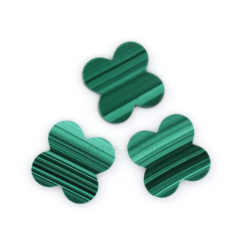 YT Synthetic Malachite Stone Manufacturers Four Leaf Clover Stone