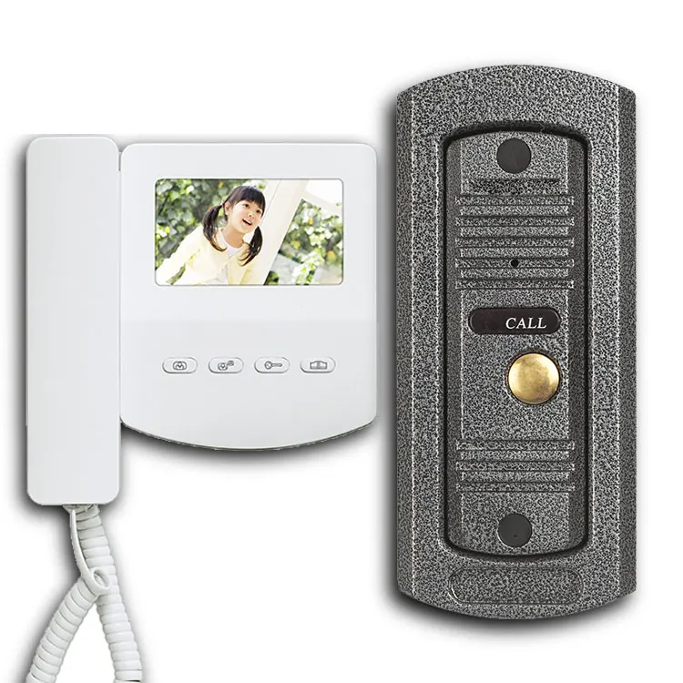 XH-453 doorphone Camera Door Bell Waterproof LCD Monitor Wired Video Doorbell Intercom Video Door Phone System