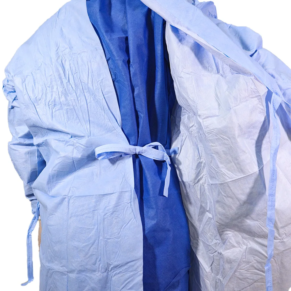 aami level 4 gown Surgical Gown Book Folding Knitted disposable surgical gown Hubei Haixin