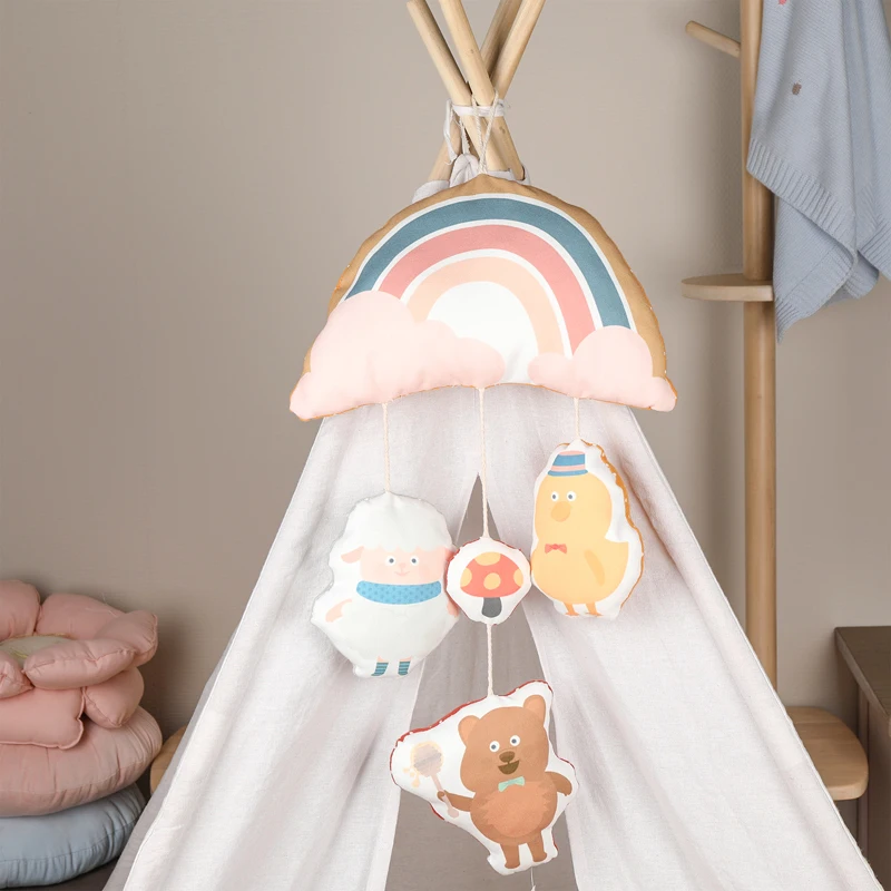 Infant Cartoon Toys Holder Ceiling Nursery Cot Mobile Baby Crib For Home
