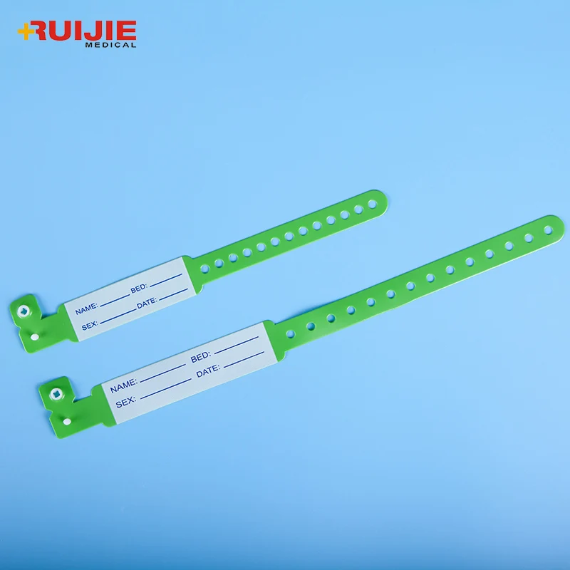 Cheap Custom Adults Kids Hospital Patient Id Disposable Plastic Medical Bracelets